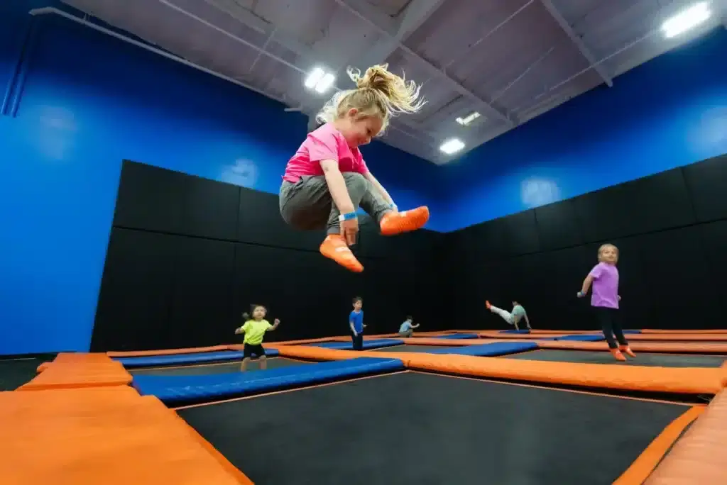 indoor trampolines children