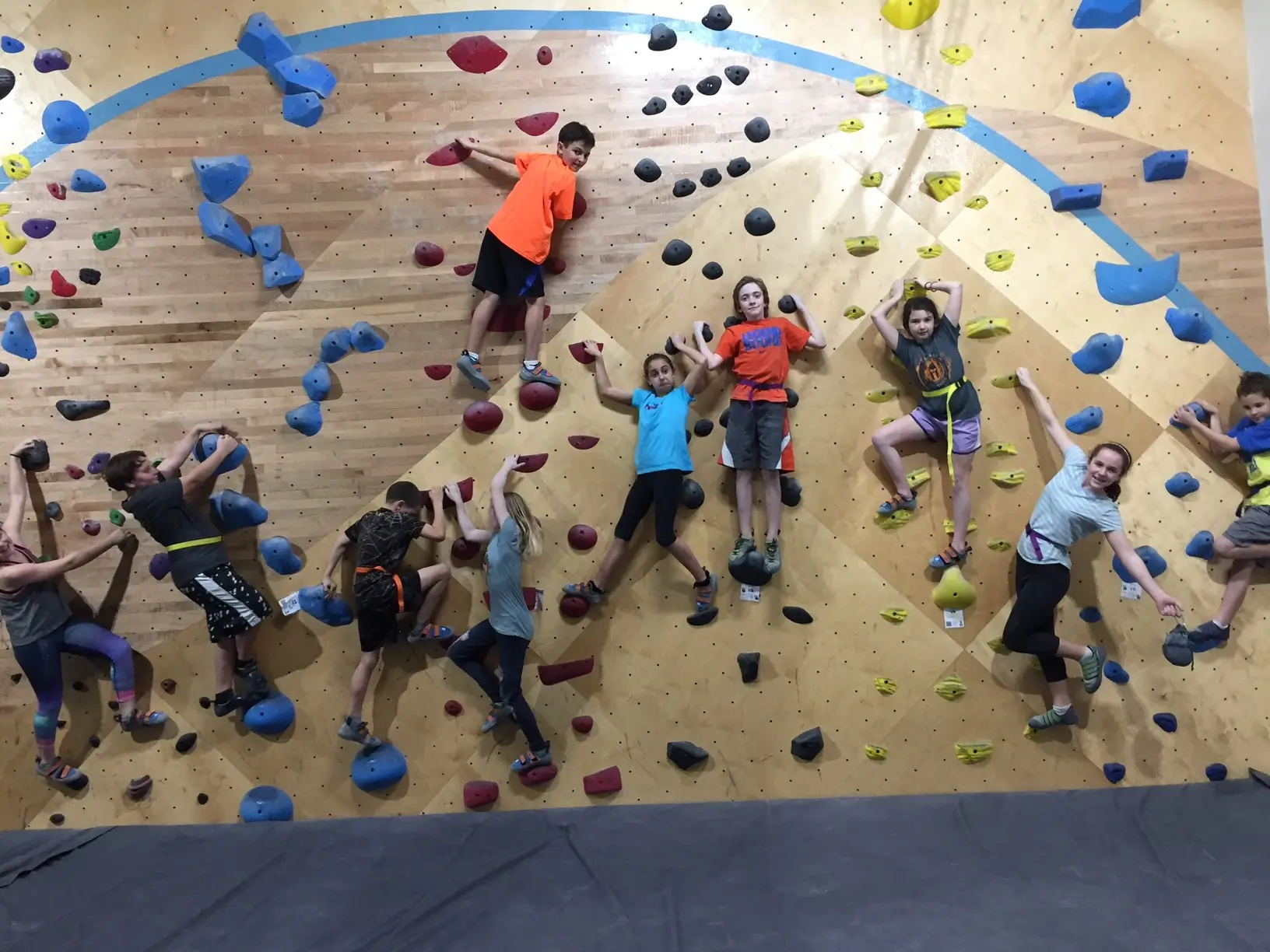 indoor climbing wall for children