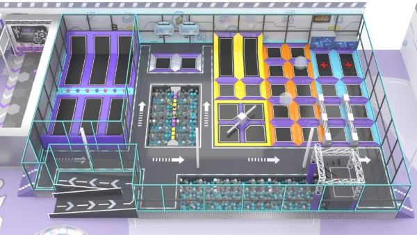 indoor trampoline park equipment