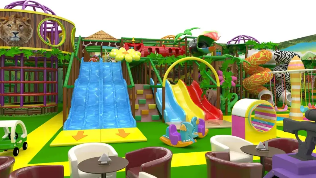jungle-themed indoor playground equipment - project in Germany