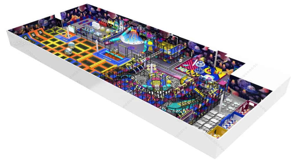 comprehensive indoor trampoline park equipment