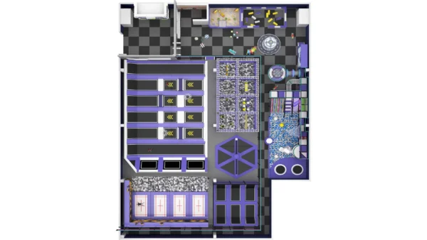 Indoor Trampoline Park Interactivity Indoor Adventure Play Center - 图片 2