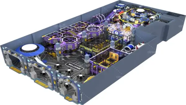 Space Themed Indoor Play Structure - 图片 2