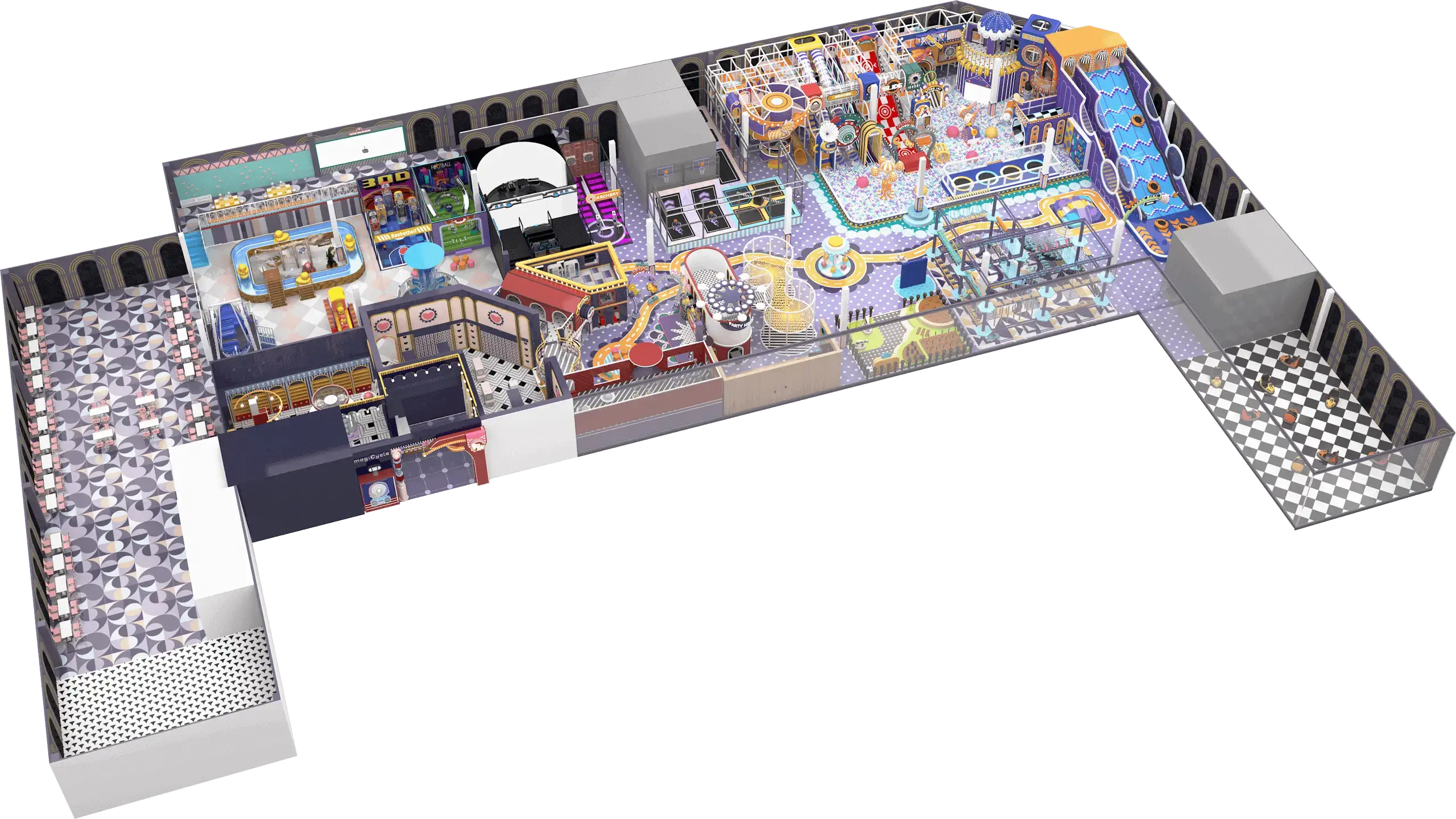 Dream Catch - 3D Indoor Playground Design Renderings