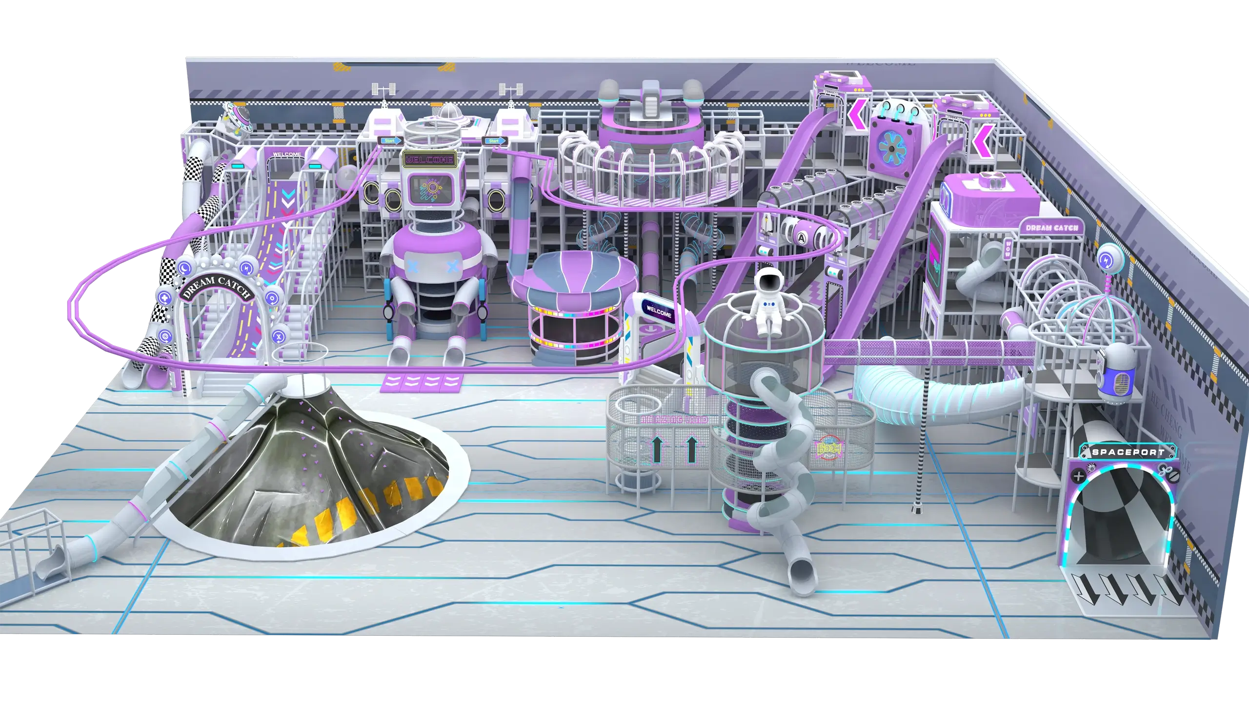 Space Theme Indoor Playground