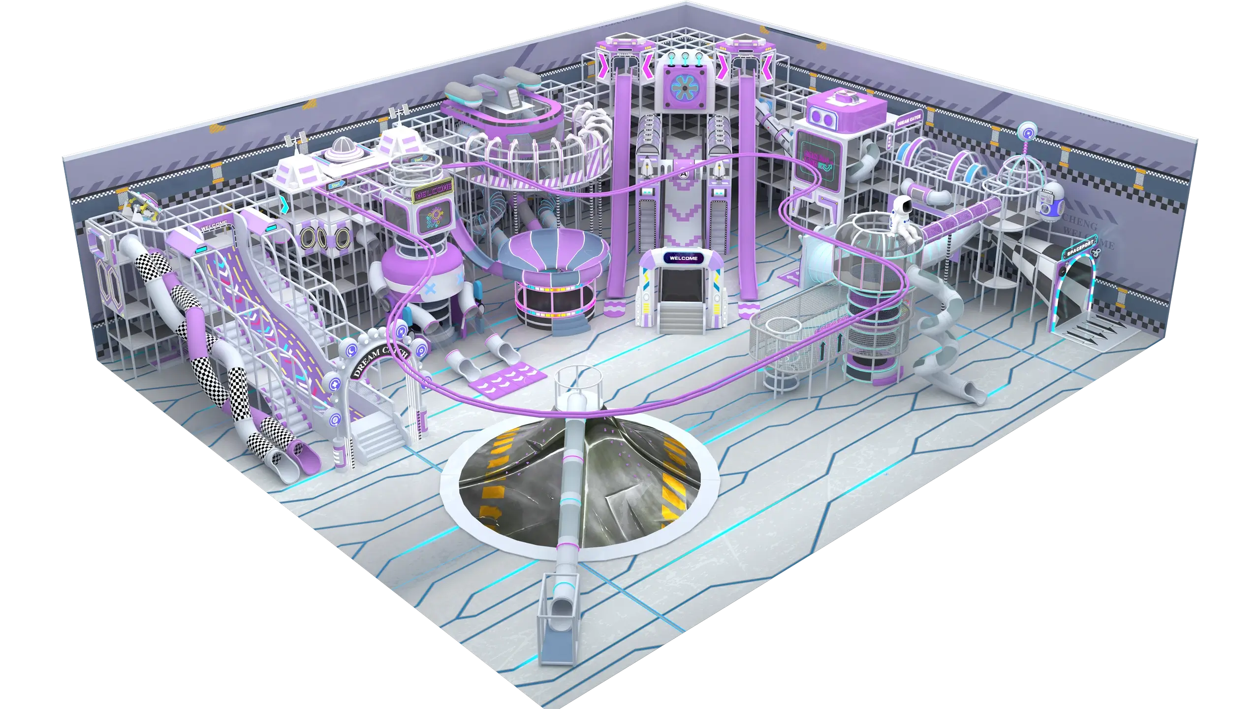 Space Theme Indoor Playground