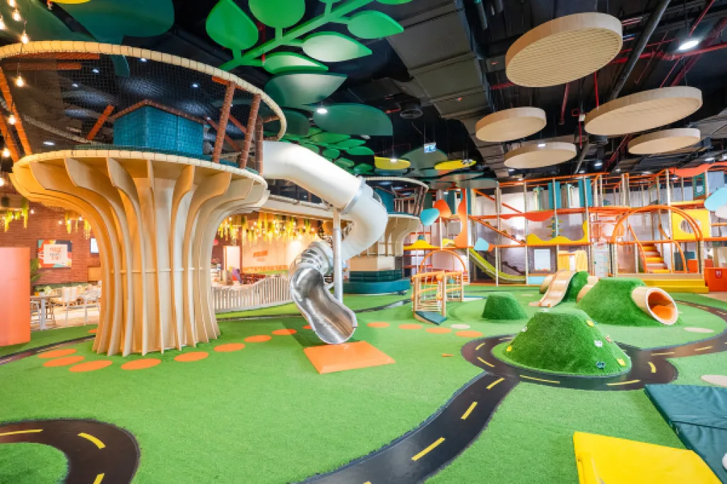 orange wheels soft play zone