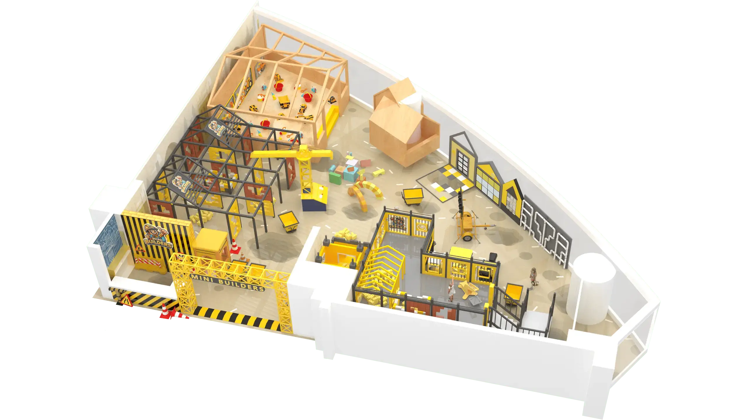 Mini Builder Theme Indoor Playground Commercial