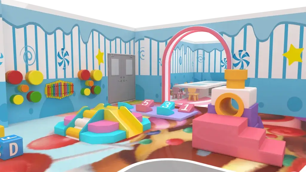 Candyland Theme Soft Play Area