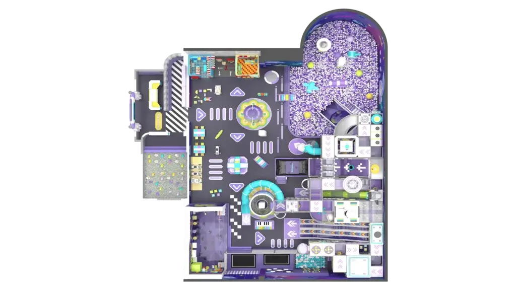 Space Theme Playground Layout