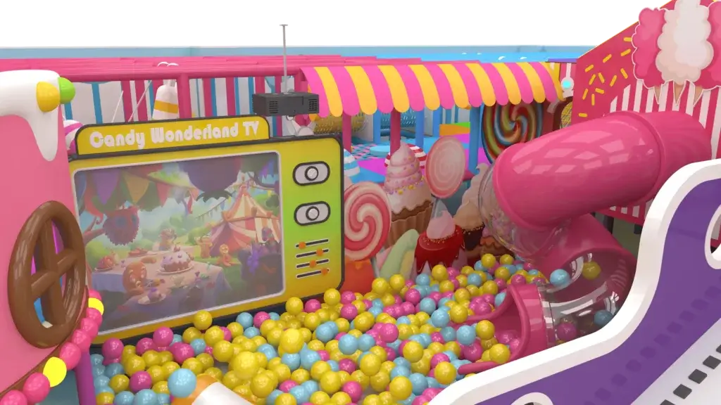 candyland theme ball pit
