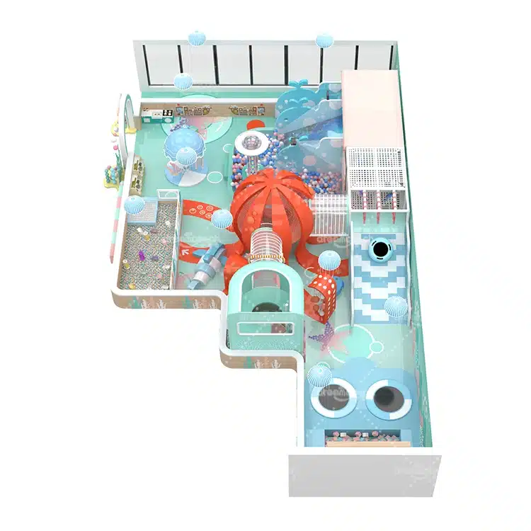 Ocean Theme Playground - Soft Play Sculptures - Indoor Play Structure DC-I-280-4
