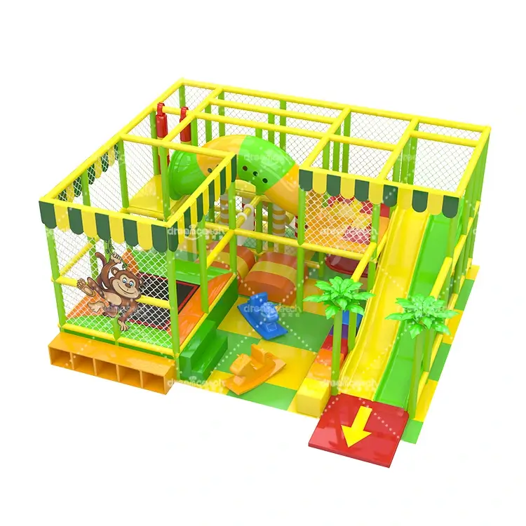Soft Play Structure - DC-I-653-3 - Jungle Theme Soft Indoor Playground Equipment